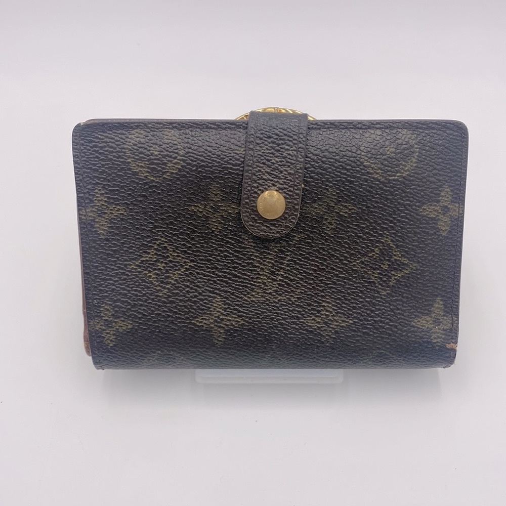 💯 AUTH. Louis Vuitton monogram Porte Monnaie billets viennois wallet